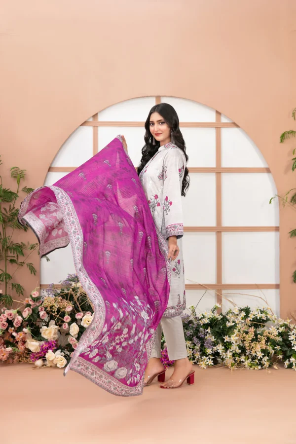 Basma Embroidered lawn Digital Prints - Image 2
