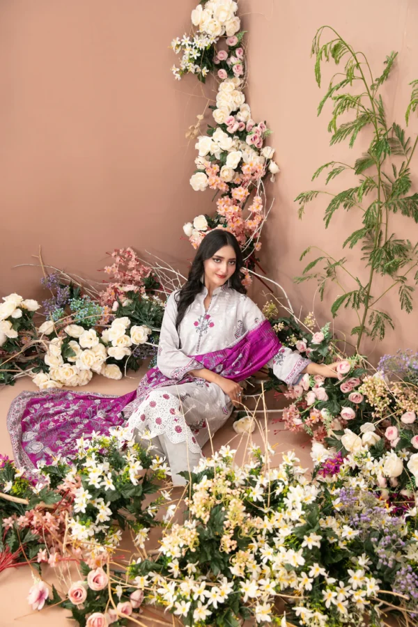 Basma Embroidered lawn Digital Prints - Image 3
