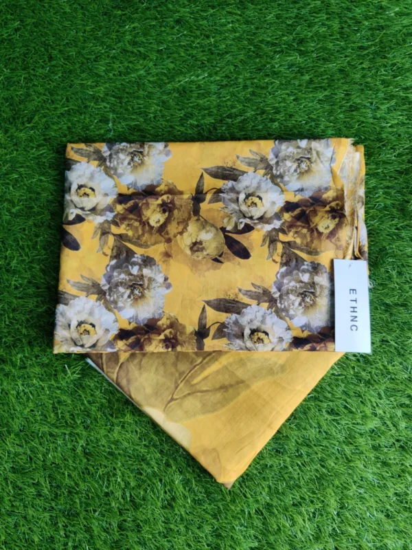 2 Pieces Lawn Yellow 100% Original