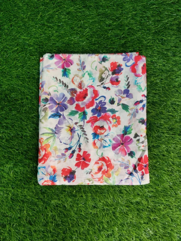 2 Pieces Lawn Multi-Color 100% Original 04