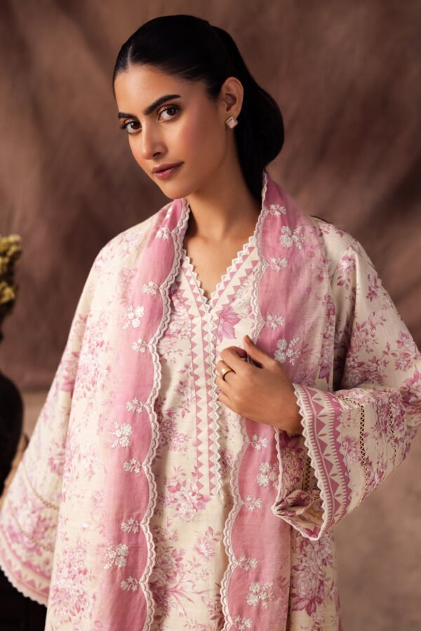 Zellbury Embroidered Shirt Shalwar Dupatta - Image 2