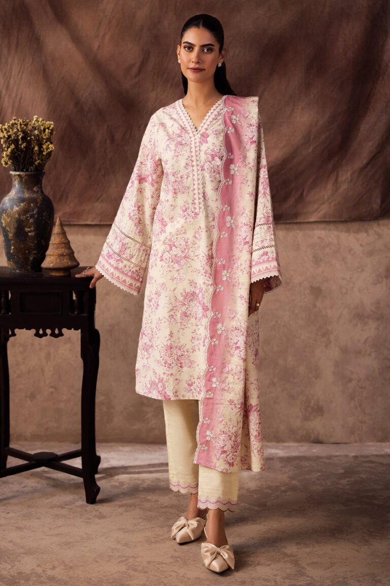 Zellbury Embroidered Shirt Shalwar Dupatta